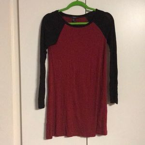 RED SALE MUST GO Casual Red long sleeve dress